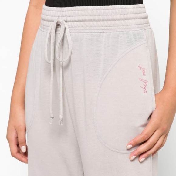 NWOT Free People Cozy Cool Girl Lounge Wide Leg Pants, XL, Ivory - Picture 5 of 10